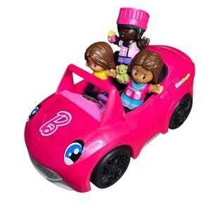 Fisher‎ Price Little People Barbie & Friends Convertible Talking Car & 3 Figures